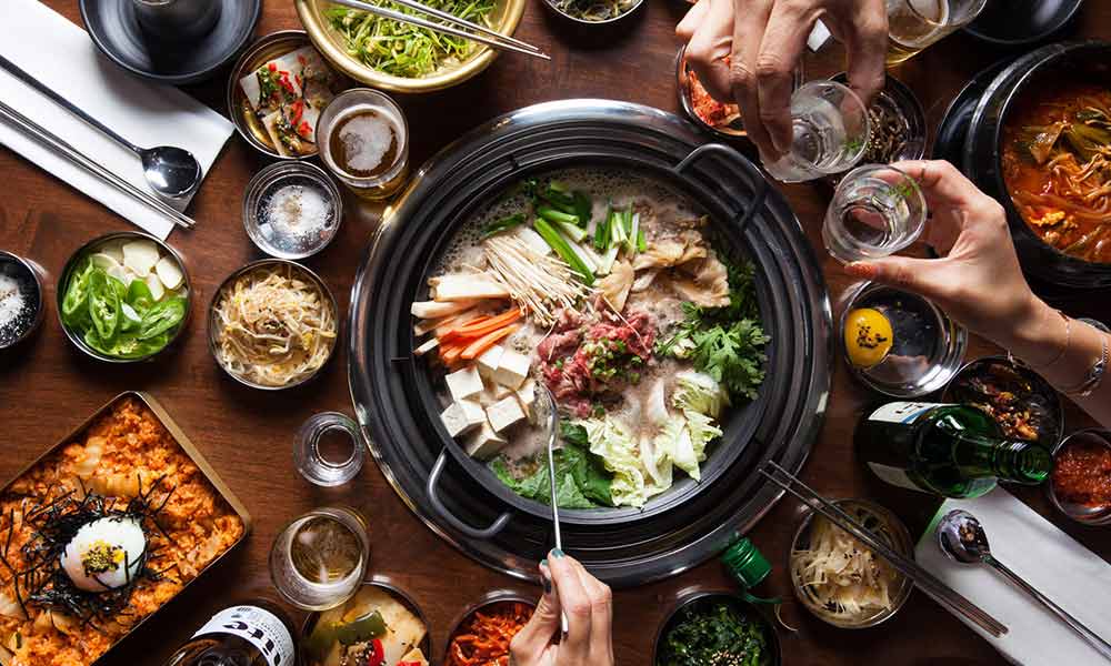 Restaurant barbecue coréen Séoul Corée du Sud