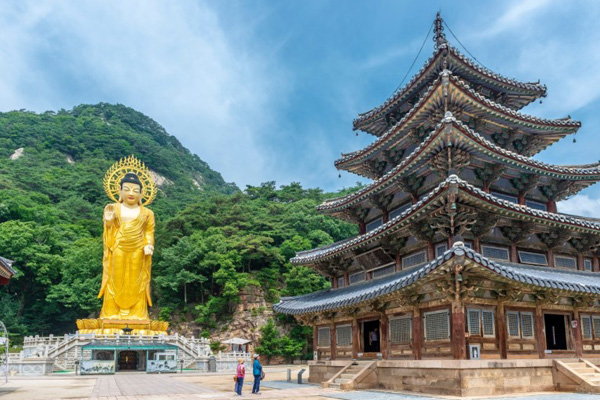 Temple beopjusa coréen corée du sud