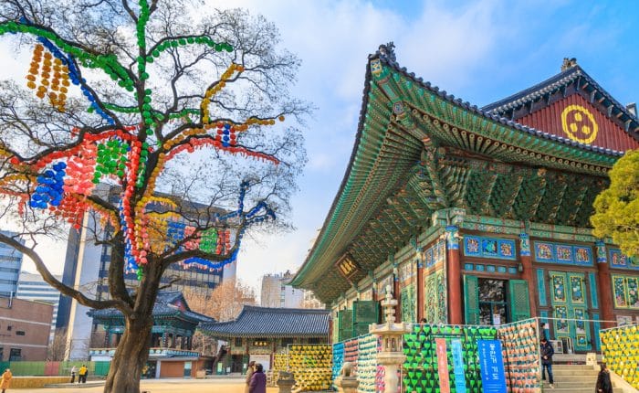 Temple Jogyesa Séoul Corée du Sud