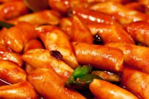 Plat pimenté de Tteokbokki