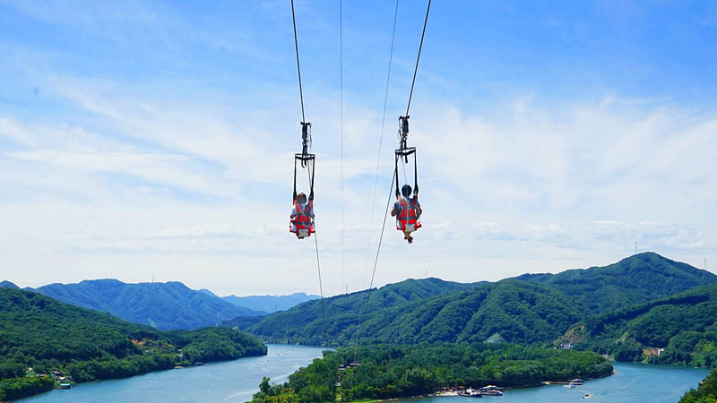 Nami island_option_tyrolienne